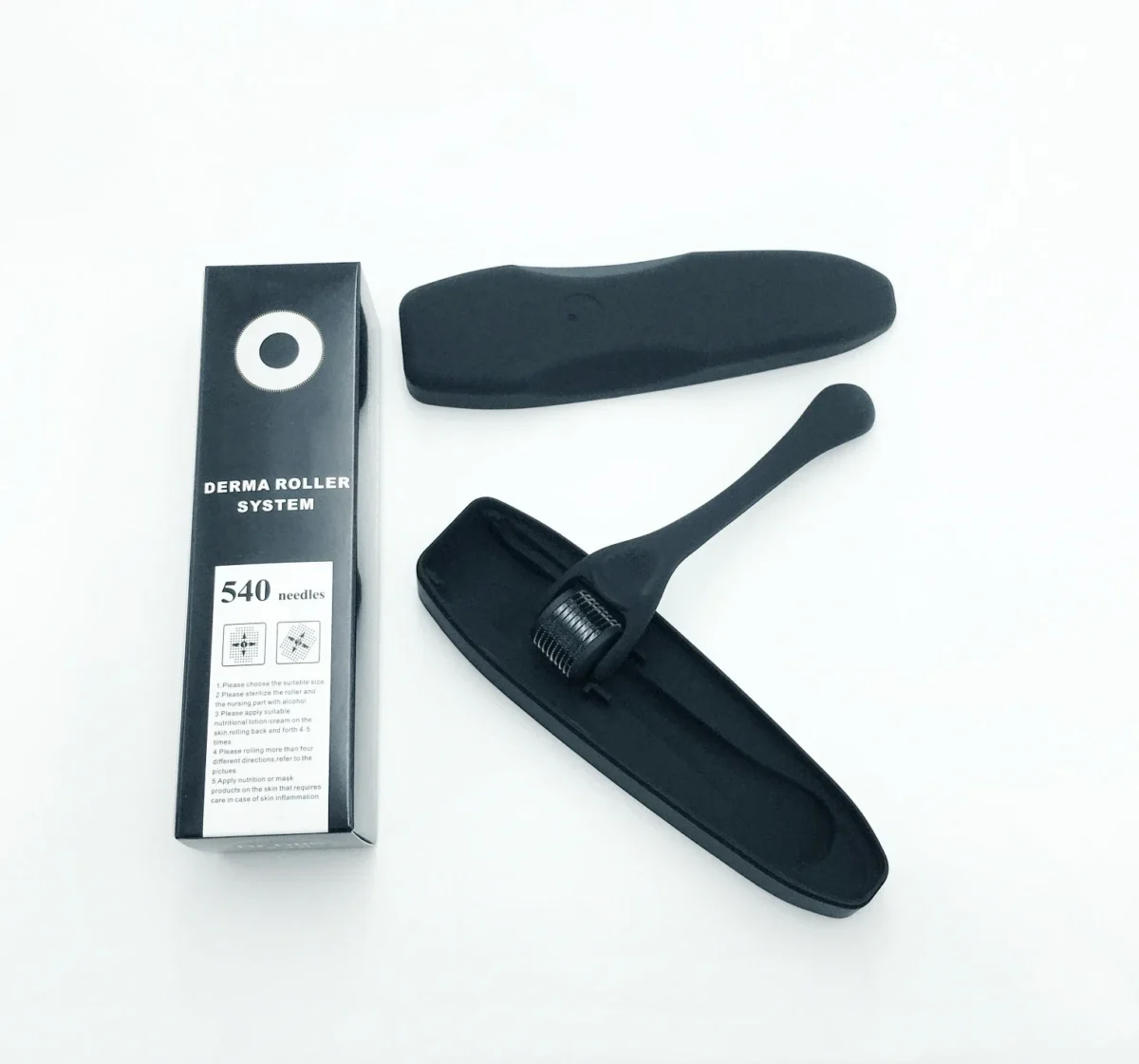 540 Micro Needles Derma Roller for Skin,Beard & Hair Growth,0.2mm.25mm.3mm,Face Roll Tool,Professional Facial Skincare Tools