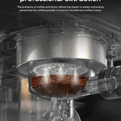 HiBREW H10A Black Espresso Machine Temperature Volume Pre Brewing Adjustable 58mm Portafilter Cappuccino Coffee Maker