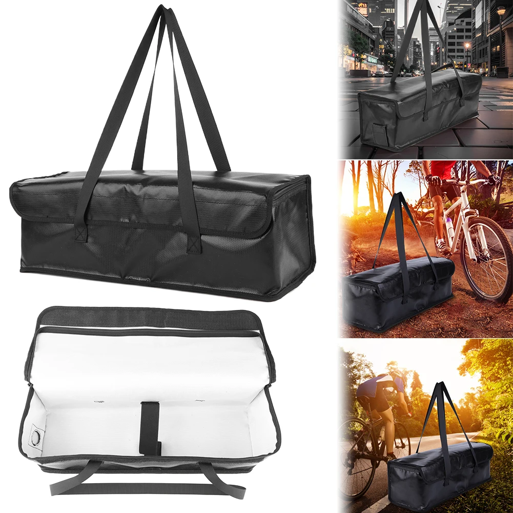 Ebike Battery Bag Fireproof Battery Bag Explosionproof Lithium Battery Storage Pouch Battery Transport Bag Ebike Accessories