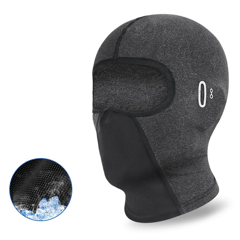 UV Protection Full Face Mask Hiking Ice Silk Sun Hat Men Women Balaclava Sunglasses Holes Scarf Cooling Cycling Face Cover Beach