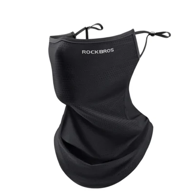 ROCKBROS Summer Ice Silk Cycling Face Mask Breathable Anti-UV  Bike Face Neck Cover Bandana MTB Road Sports Hanging Ear Scarf