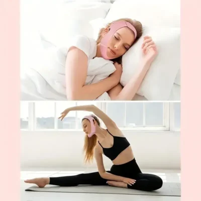 YANBIGUO Reusable V-Line Mask Facial Slimming Strap Double Chin Reducer Chin Up Mask Face Lifting Belt V Shaped Slimming Face