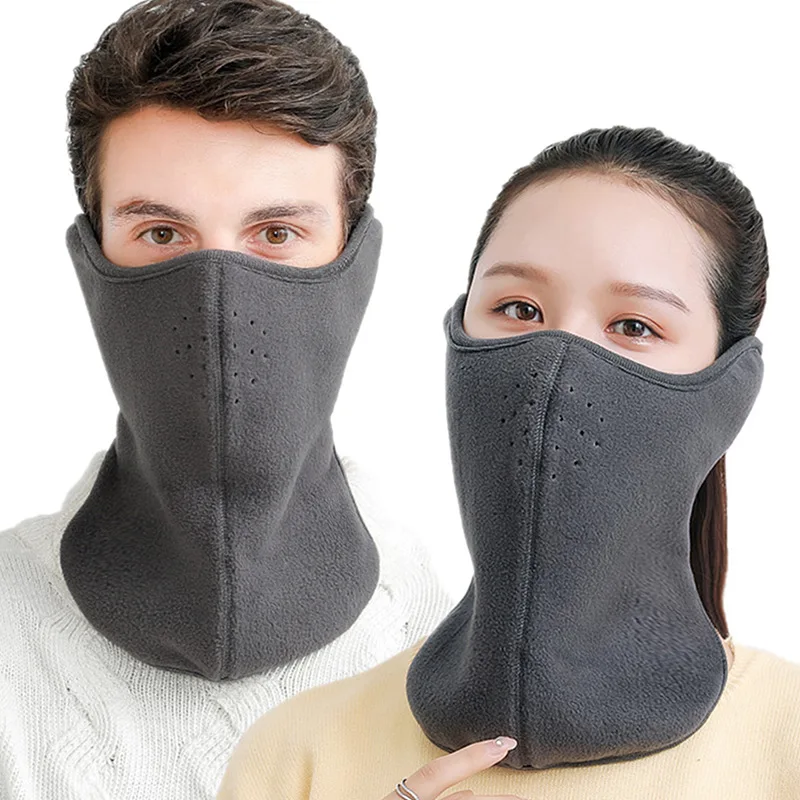 Fleece Face Mask Neck Warmer Winter Windproof Warm Mask Cycling Face Mask Women Men Sport Scarf Ski Hiking Riding Mask Gaiter