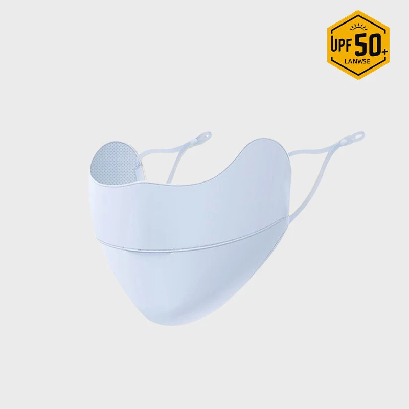 Gradient Ice Silk Face Mask Uv Sun Protection Summer Adjustable Breathable Men Women Outdoor Running Cycling Sports Mask