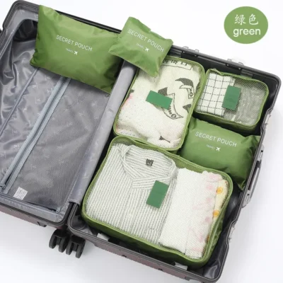 6PCS/Set Travel Storage Bag for Clothes Suitcase Organizer Wardrobe Pouch Travel Organizer Bag Case Shoes Packing Cube Bag