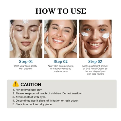 345 Relief Cream Moisturizing Blemishes Nourish The Skin And Provide Soothing Care Resulting In A Well-Rounded Skincare Solution