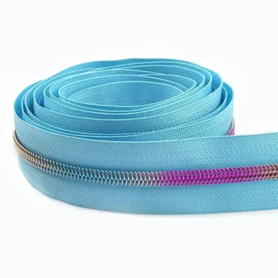 2/5/8/10M 5# Meetee Sewing Nylon Zipper Tape Clothes Zippers Puller Head Bag Jacket Zip Coil Closure Replace Repair Accessories