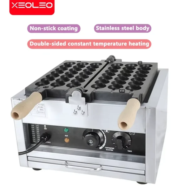 XEOLEO Electric Waffle Maker 1400W Candied Haws Skewer Machine  Skewers Waffle Machine Hairy Eggs Waffle Baker Machine