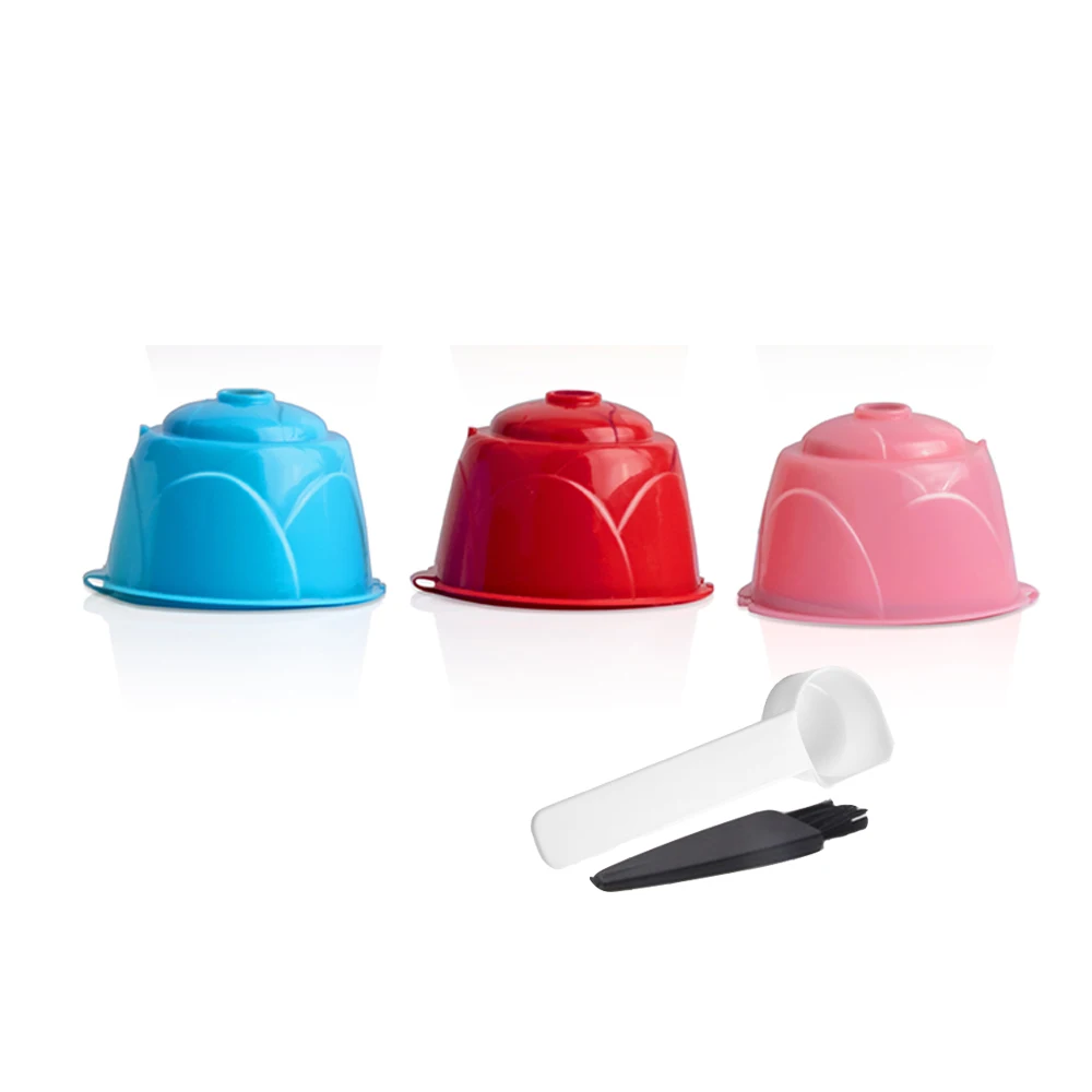 for Dolce Gusto Reusable Pods Refillable Coffee Capsule Filters fit Nescafe MiniMe Infinissma Piccolo Genio2 Dolce Gusto Tool