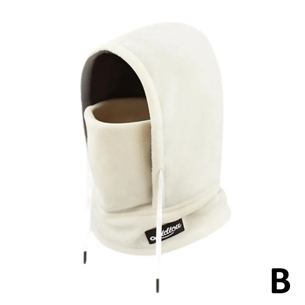 New Winter Full Face Mask Fleece Skiing Balaclava Hat Windproof Winter Warm Plush Neck Warmer Hood Outdoor Thicken Cap