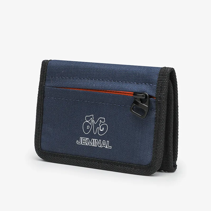 Japanese Style Nylon Trifold Casual Wallet for Male Men Women Young Novelty Money Bag Purse Zipper Coin ID Card Holder Purse