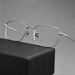 Alternative view of Premium Pure Titanium Ultralight Men's Business Glasses Frame Full Rim For Myopia Reading Prescription Eyewear Office Work