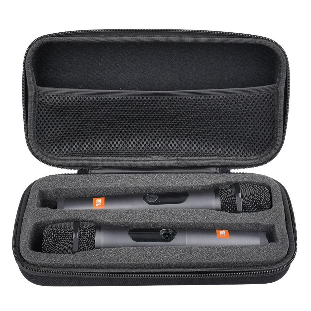 Hard EVA Microphone Storage Bag Transmitter Box Portable Bluetooth K Song Travel Carrying Case
