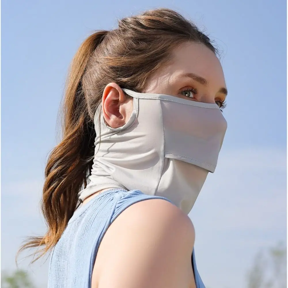Outdoor Sunscreen Face Mask Golf Sun Proof Ice Silk Bib Men Women Fishing Riding UV Protect Neckline Mask Summer Sun Proof Mask
