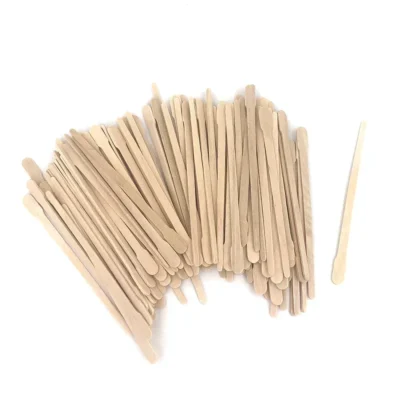 100PCS Woman Wooden Hair Removal Stick Disposable Depilation Spatula Wax Sticks Wood Face Eyebrows Waxing Spatula Beauty Tool
