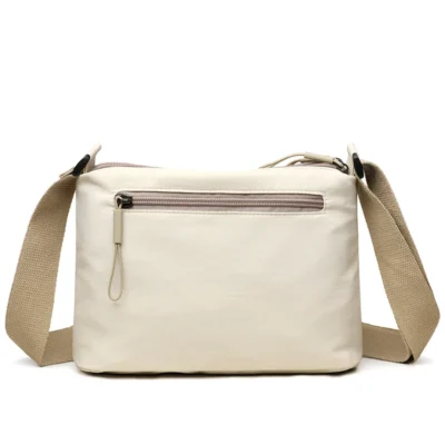 Women's Large Capacity Nylon Crossbody Bag -3 Main Pockets Spacious Shoulder Purse for Shopping & Daily Use