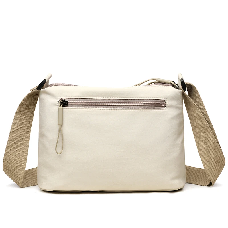Women's Large Capacity Nylon Crossbody Bag -3 Main Pockets Spacious Shoulder Purse for Shopping & Daily Use