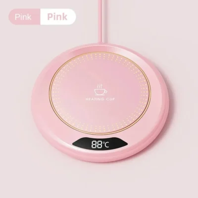 Thermostatic Heating Coaster USB Home Heating Coaster 3-speed Adjustment Heating 55 Degrees Constant TemperatureThermostatic Hea