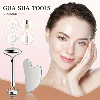 1/2/3pcs Ice Face Roller Facial Skincare Ice Roller Set,Facial Roller GuaSha FaceTool Set,Face Massage Roller Lifting Contouring
