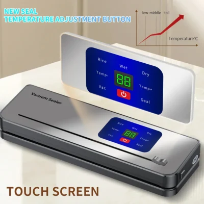 Vacuum sealing machine, portable USB rechargeable battery, comes with 10 vacuum bags, for food vacuum preservation