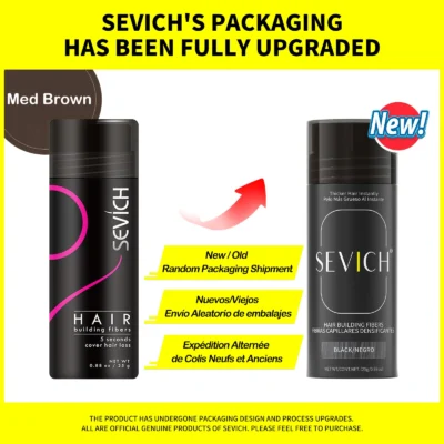 Sevich 25g 10 Colors Keratin Hair Loss Building Fiber Hair Growth Fiber Refill Hair Loss Concealer Blender Hair Care Product