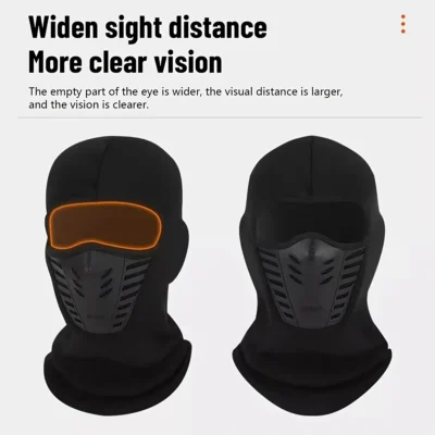 WRELS Winter Ski Mask Cycling Cap Face Mask Cover Windproof Anti-Dust Warm Cycling Mask Balaclava Skiing Skating Hat Headwear