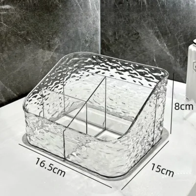 Makeup Storage Organizer Clear Skincare Organiser for Vanity Storage Box for Lipstick Cosmetic Organizer Perfume Holder Home