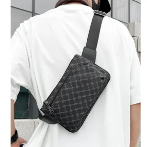 Fashion mini leather men's chest bag crossbody bags sacoches hommes bandolera hombre bolsos para hombre bag for men sling bag