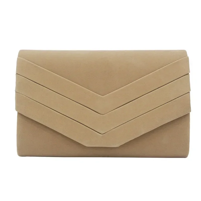 2024 Women Envelope Dinner Bag Single Shoulder Bag Crossbody Bag Velvet Handheld Bag Long Wallet Clutches for Party Wedding ﻿