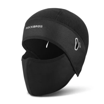ROCKBROS Winter Thermal Fleece Bicycle Caps Bike Balaclava Sports Running Motorcycle Windproof Keep Warm Cycling Face Mask