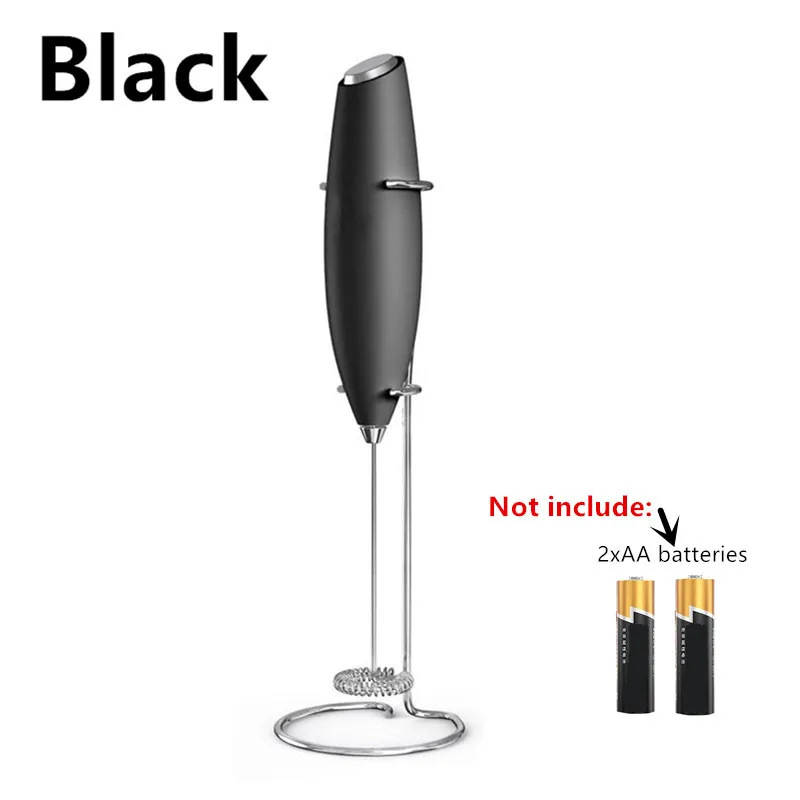 Electric Milk Frother Coffee Mixer Electric Egg Beater Mini Egg Beater Fully Automatic Cream Battery Milk Frother