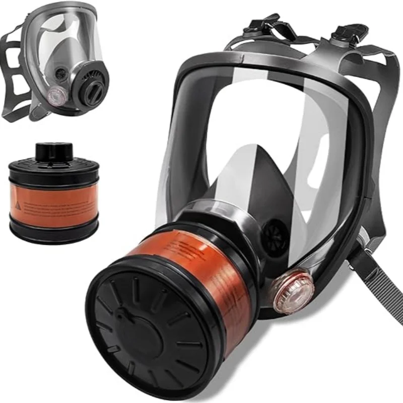 6800 Anti-gas full face mask spray paint chemical grinding activated carbon for gas mechanical polishing logging coating welding