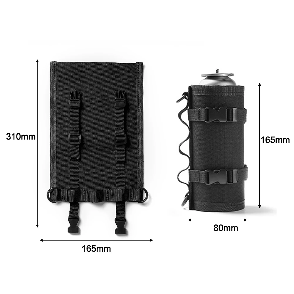 Camping Gas Can Protective Cover Tactical Fuel Cylinder Sleeve Outdoor Gas Tank Canister Storage Bag Case for Hunting