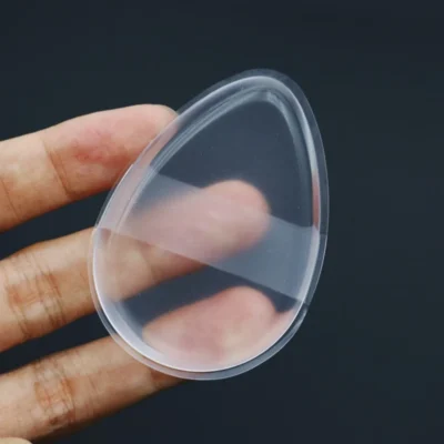 Transparent Silicone Makeup Sponge Non Absorbent Reusable for Foundation Concealer Blush Cream Easy Clean Makeup Beauty Tool