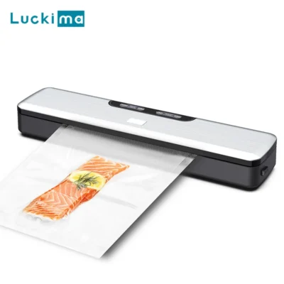 New Electric Vacuum Sealer Home Food Packaging Machine 5mm Heating Width US EU UK AU Plug 110V 220V 240V Automatic Food Sealer