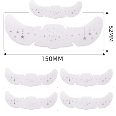 6Pcs/Set Glitter Skincare Freckles Face Tattoo Sparkle Temporary Tattoo Bow Love Kiss Makeup Patch Valentine's Day Face Tattoo