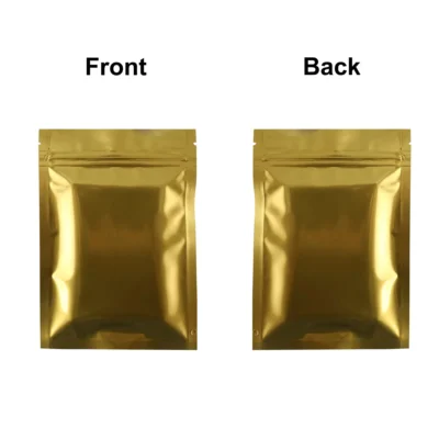 Flat  Aluminum Foil Mylar Ziplock Pouches Various Size Glossy Bag, 100pcs Heat Sealing Zipper Organizer Storage Bags