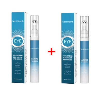 West&Month Eye Serum Roller Ball Remove Dark Circles Fine Line Lifting Puffiness Reduce Wrinkles Eye Bag Massage Korean Skincare