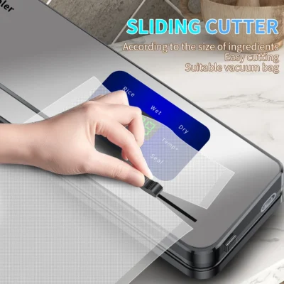 Vacuum sealing machine, portable USB rechargeable battery, comes with 10 vacuum bags, for food vacuum preservation