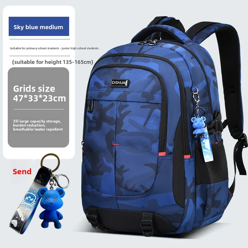 2025 new camouflage Outdoor travel backpack for men 2 size Rucksack for male High capacity school bag for college student Boys