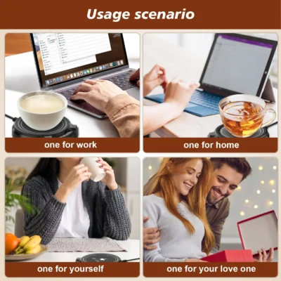 Coffee Mug Warmer Electric Cup Warmer Constant Temperature Coaster 3-Gear Cup Warmer Milk Tea Water Heating Pad Cup Heater US EU