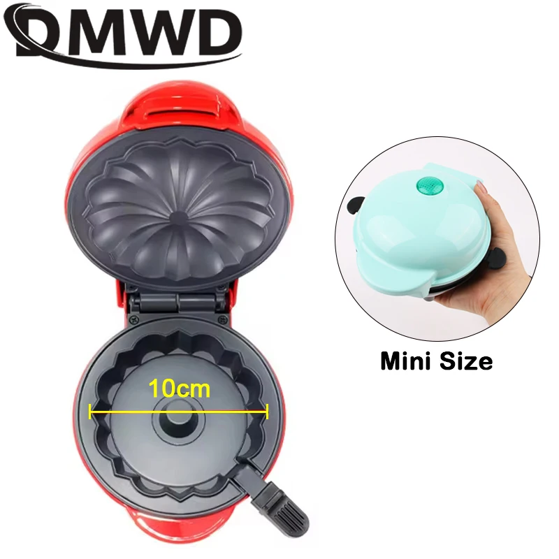 DMWD Electric Cake Maker Mini Waffles Bowl Breakfast Machine Non-Stick Cupcake Muffin Oven Pumpkin Pie Molds Egg Cake 110V/220V