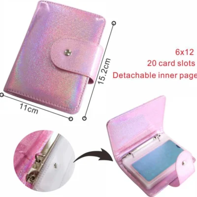 10Pcs Nail Stamping Plate Holder Case Inner Pages 6*12cm/9.5*14.5cm Nails Art Template Album Storage Bag Nail Art Sticker