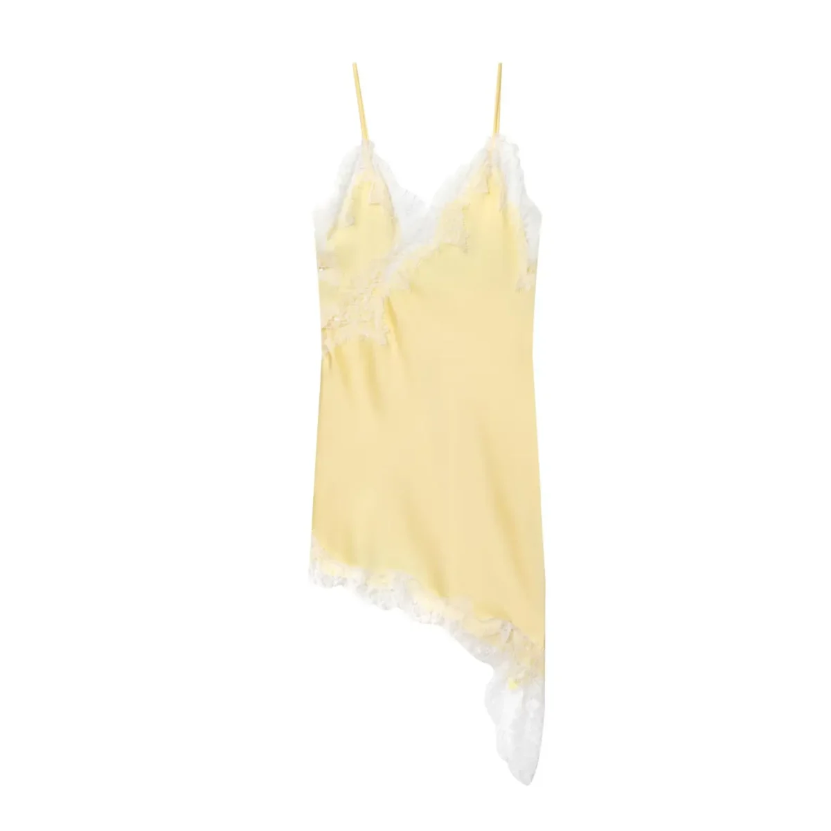 MUJER Lace Slip Mini Dress Women Satin Backless Summer Dress Woman Asymmetric Party Women's Dress Sexy Beach Dresses for Women