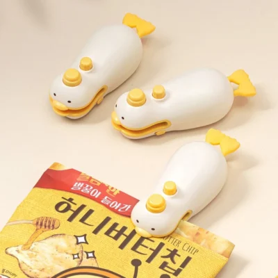 Cute Duck Handheld Vacuum Sealer Rechargeable Magnetic Bag Sealer for Freshness Portable Easy Use Kitchen Gadget 2 in 1 Mini