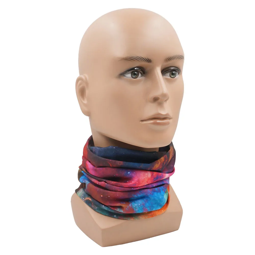 Seamless Bandana Sky Stars Printed Cycling Bandana Rave Face Mask Women Men for Dust Wind Sun Protection Face Scarf Mask Cover