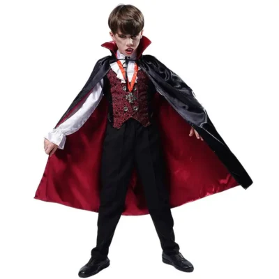 Halloween Children Stage Costume Carnival Cosplay Vampire Costume Horror Holiday Party Funny Clothes Boy Performance Clothes