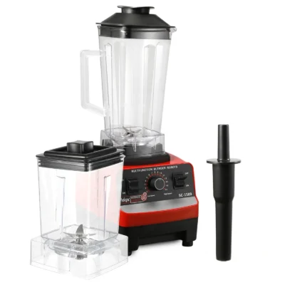 2 in 1 Electric Blender 2000W High Power Heavy Duty Commercial Blender Food Processor Ice Smoothies Kitchen Stationary Mixer