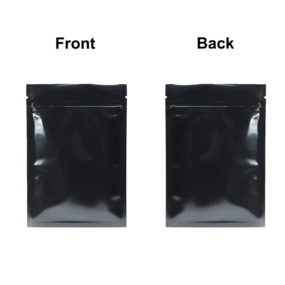 Flat  Aluminum Foil Mylar Ziplock Pouches Various Size Glossy Bag, 100pcs Heat Sealing Zipper Organizer Storage Bags