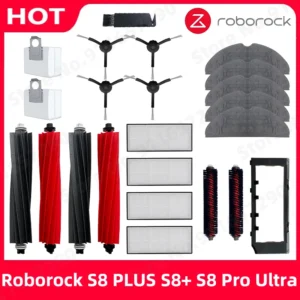 Roborock S8 PLUS S8+ S8 Pro Ultra G20 Robot Vacuum Main Side Brush Mop Hepa Filter Dust Bag Cleaning Rolling Brush Accessories
